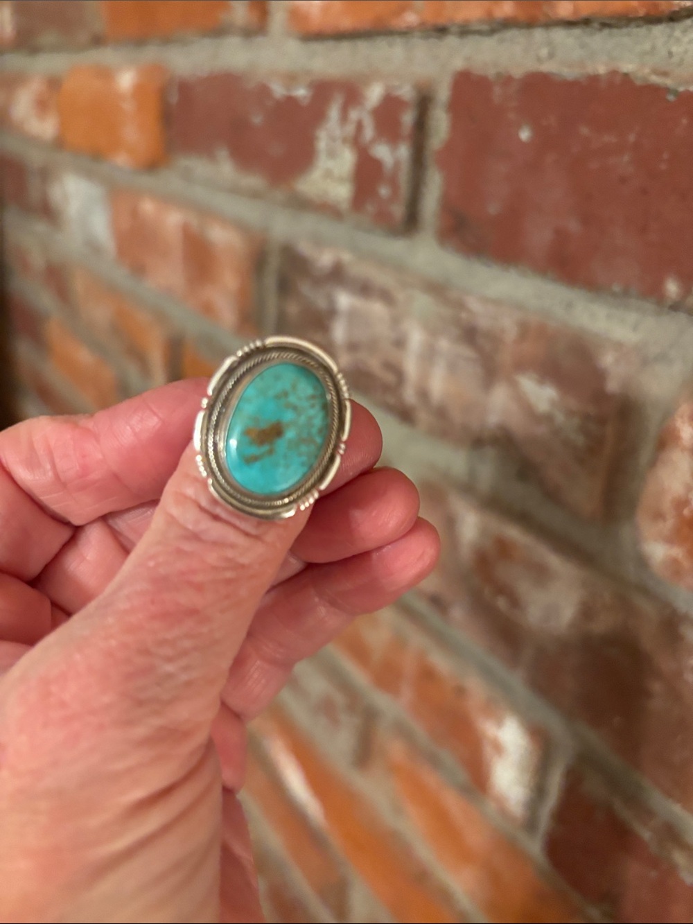 Turquoise sterling silver ring